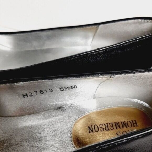 ROS HOMMERSON Black Leather Pumps Shoes Sz 5.5 M - Picture 7 of 11